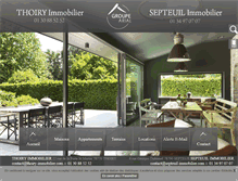 Tablet Screenshot of immobilier-thoiry.com